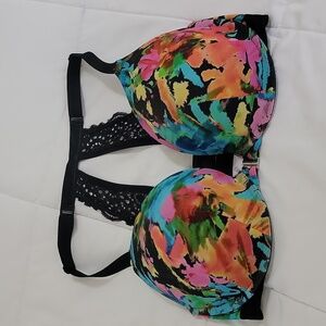 Cacique Multicolor Lace Back Bra